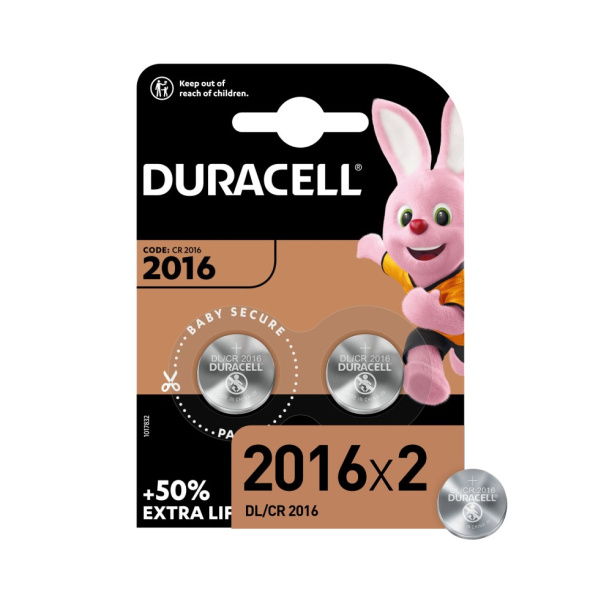Батарейка Duracell CR 2016 2 шт от магазина ЛесКонПром.ру
