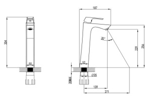 Смеситель для раковины LEMARK Unit 80440937