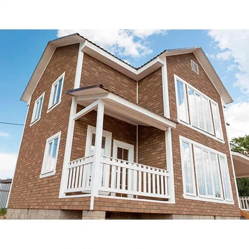 Фасадная плитка ТЕХНОНИКОЛЬ Hauberk Песчаный Кирпич от магазина ЛесКонПром.ру