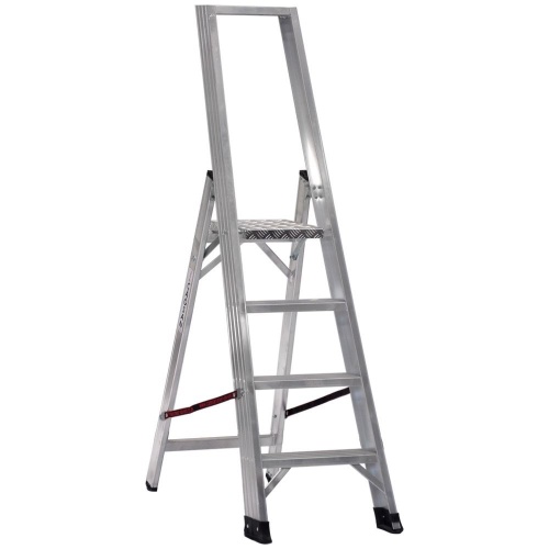 Стремянка профессиональная алюминиевая Cagsan Alesta 4 ступени (арт. REG3) от магазина ЛесКонПром.ру