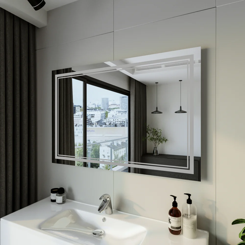 Зеркало Бриклаер Эстель-2 120 с подсветкой от магазина ЛесКонПром.ру