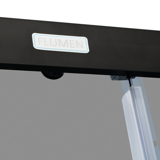 Душевое ограждение FLUMEN SCHWARZ II 90х90х195 см от магазина ЛесКонПром.ру