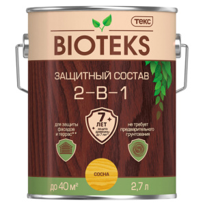 Состав защитный BIOTEKS алкидный 2,7 л сосна