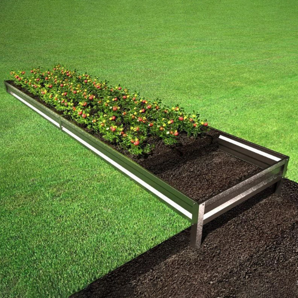 Гряда садовая оцинкованная 0,8 мх2 м от магазина ЛесКонПром.ру