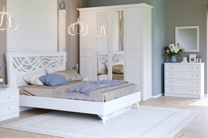 Зеркало навесное Джулия 64x70 см 80380816 от магазина ЛесКонПром.ру