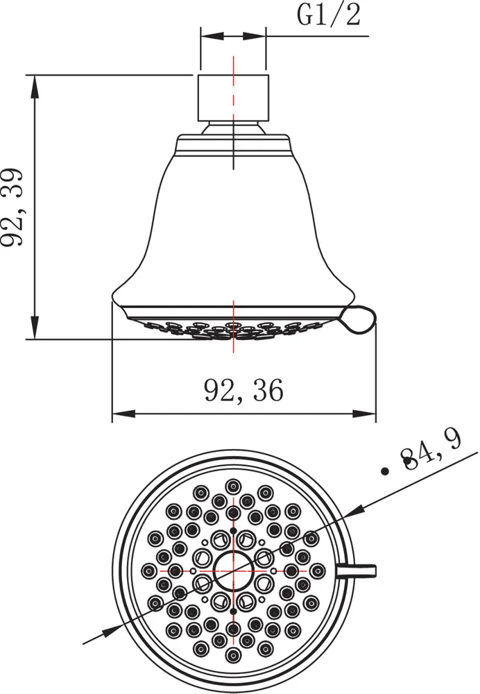Верхний душ Lemark LM8043C от магазина ЛесКонПром.ру