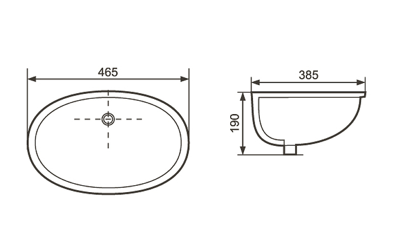 Раковина Aquatek 46 AQ0181-00 Белая от магазина ЛесКонПром.ру