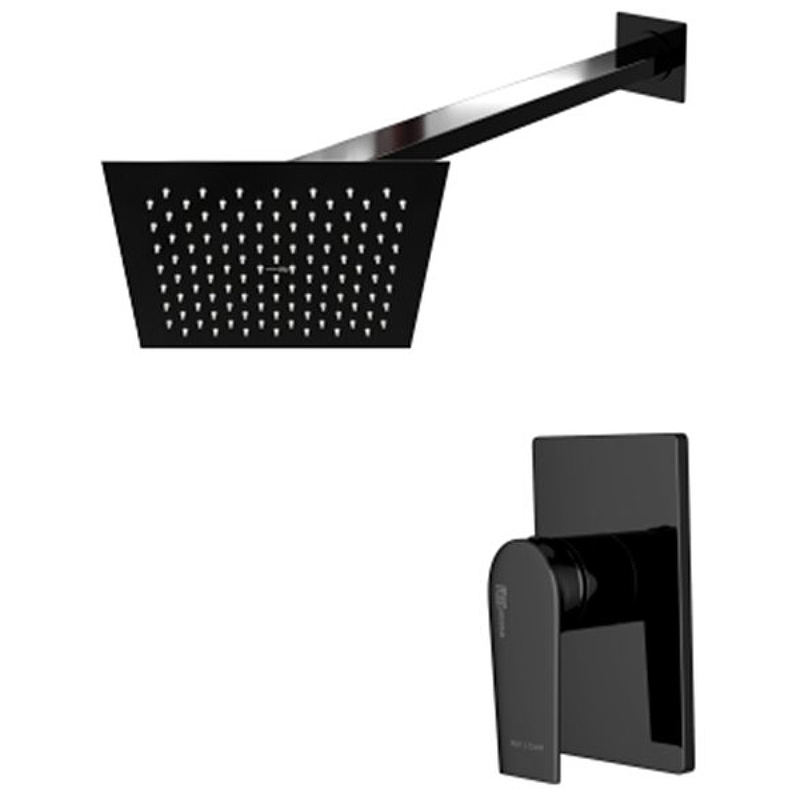 Душевая система WasserKRAFT А66181 Черный глянец от магазина ЛесКонПром.ру