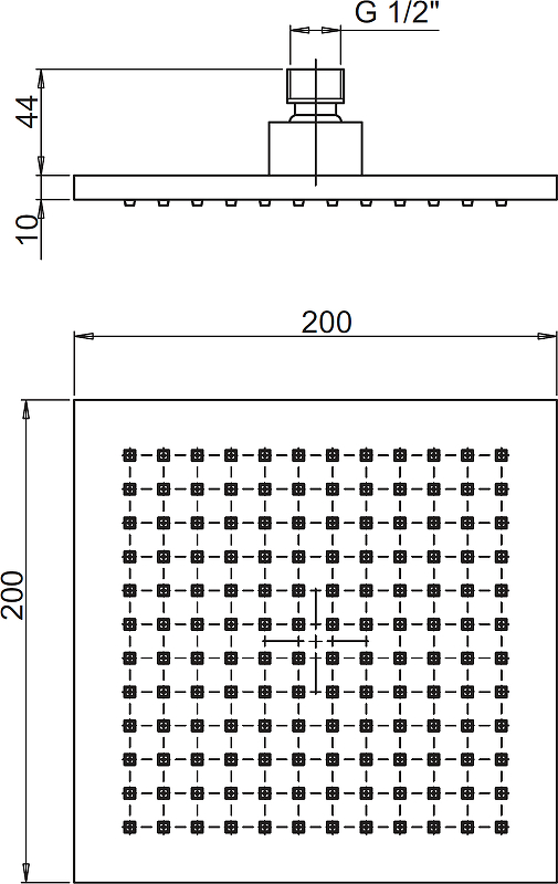 Верхний душ Paini 50CR759TCASQE Хром от магазина ЛесКонПром.ру