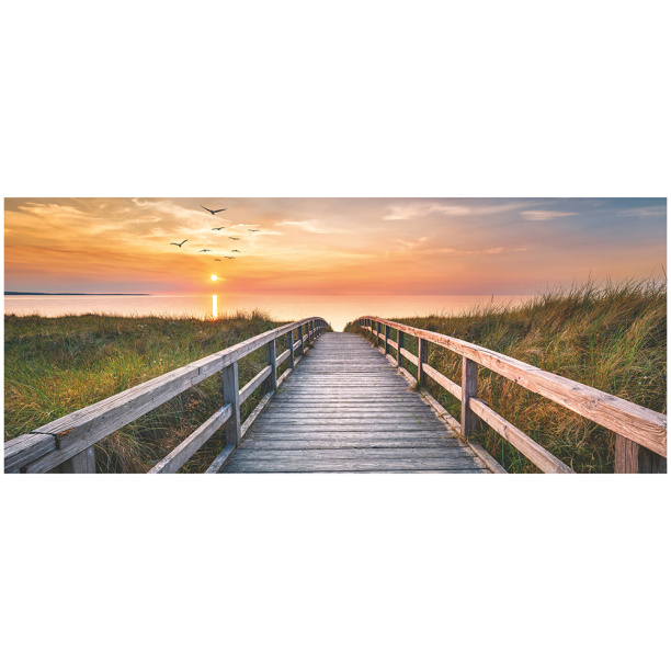 Канвас Закат на пирсе 45х115 см от магазина ЛесКонПром.ру