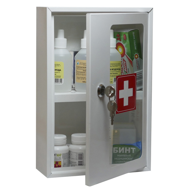 Аптечка металлическая G32/1, 320х210х85 мм от магазина ЛесКонПром.ру