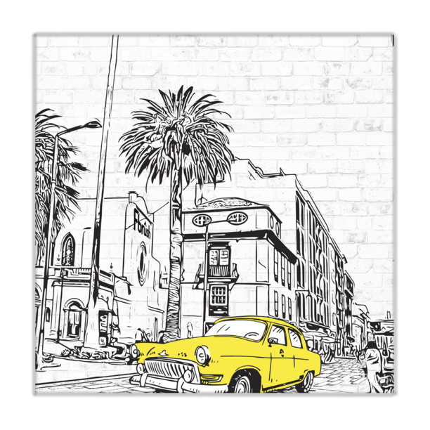 Картина на стекле Синее перо 40х50 см от магазина ЛесКонПром.ру