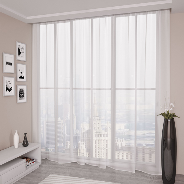 Штора-тюль Сетка 300х270 см молочная от магазина ЛесКонПром.ру