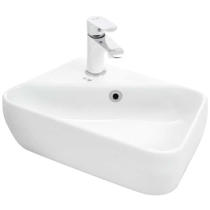 Раковина WeltWasser Aisbach 5096 L 46 10000004599 Белый глянец от магазина ЛесКонПром.ру