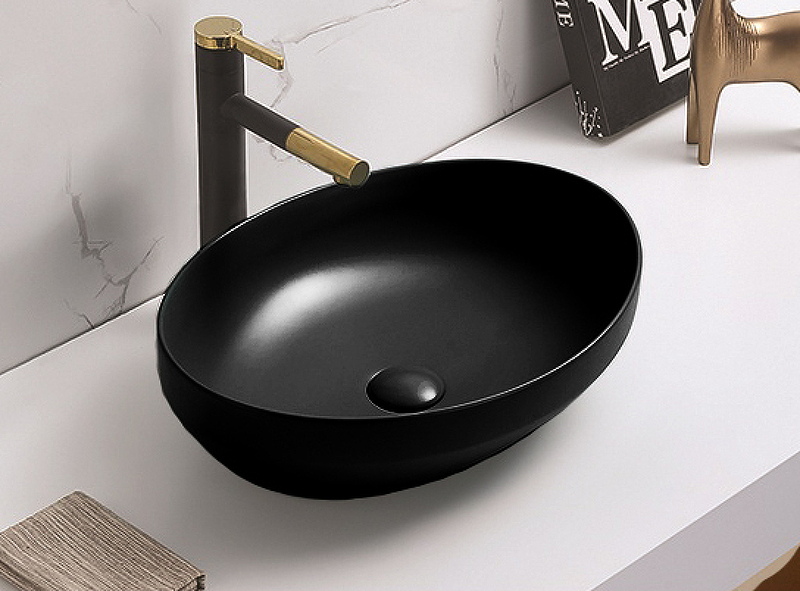 Раковина-чаша CeramaLux 50 78590B Черная глянцевая от магазина ЛесКонПром.ру
