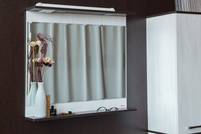 Зеркало с полкой Sanflor Толедо 80353233 от магазина ЛесКонПром.ру