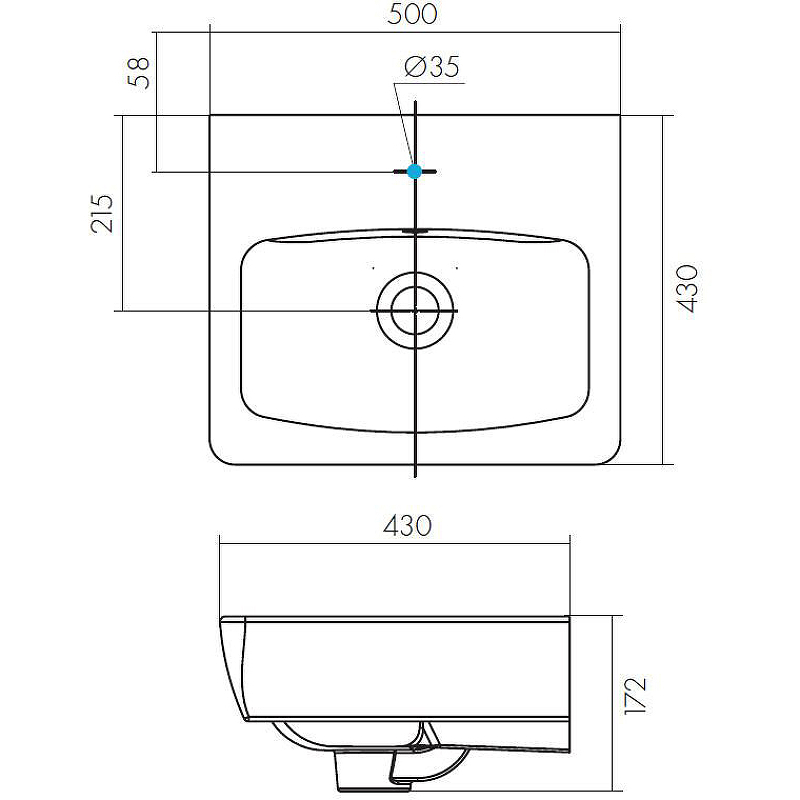 Раковина Santek Нео 50 1WH302184 Белая от магазина ЛесКонПром.ру