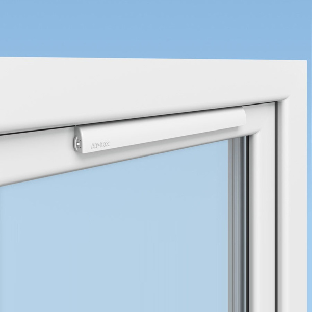 Вентиляционный клапан оконный приточный Air-Box ECO с фильтром от магазина ЛесКонПром.ру