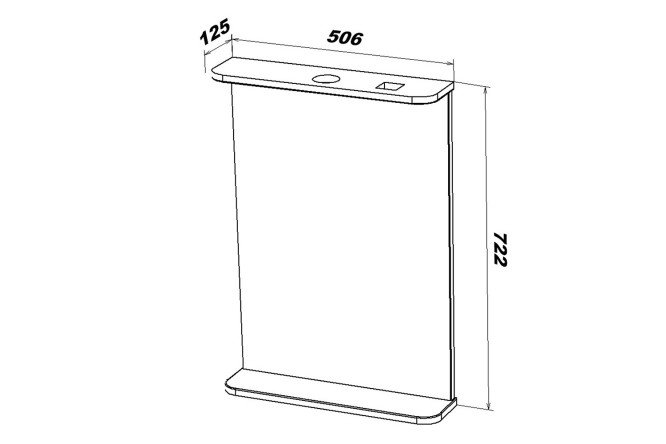 Зеркало универсальное Sanstar Sanstar 80363790 от магазина ЛесКонПром.ру