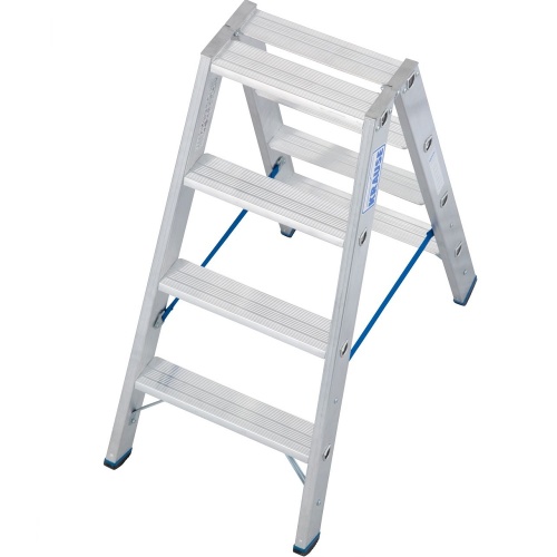 Стремянка алюминиевая двухсторонняя Krause Stabilo 2х4 ступени (арт. 124722) от магазина ЛесКонПром.ру