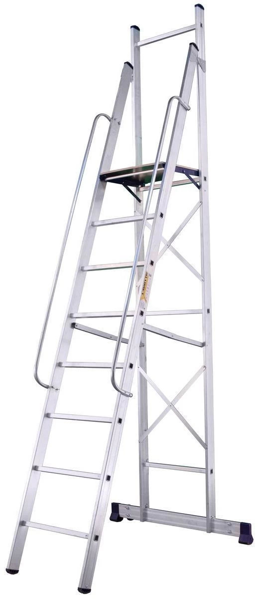 Стремянка-помост алюминиевая профессиональная Алюмет 7 ступеней (арт. АРЕ 1407) от магазина ЛесКонПром.ру
