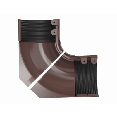 ТЕХНОНИКОЛЬ Металлическая водосточная система Стандарт, внутренний угол регулируемый 100-165°, коричневый от магазина ЛесКонПром.ру