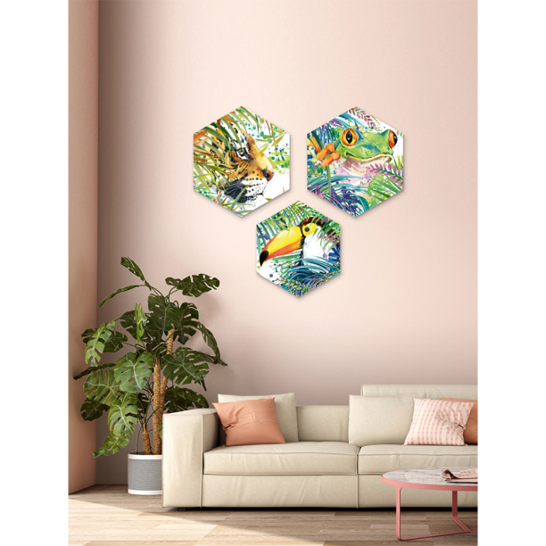 Картина модульная Амазония 3 части от магазина ЛесКонПром.ру