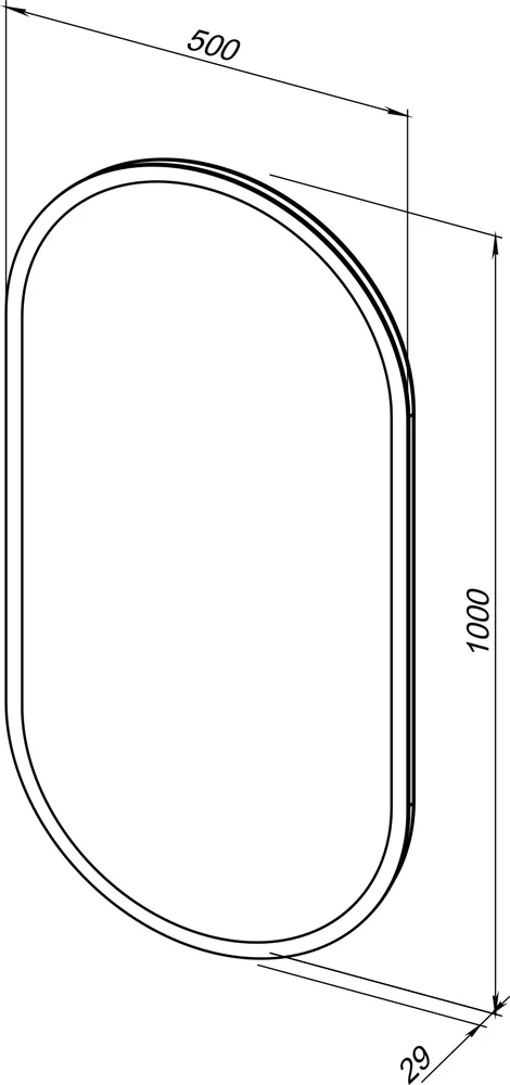 Зеркало Aquanet Монте 50 от магазина ЛесКонПром.ру