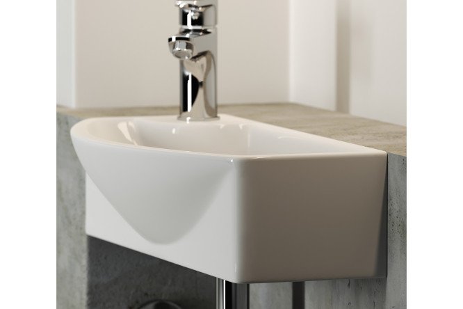 Умывальник подвесной угловой CERAMICA NOVA Element 80551294 от магазина ЛесКонПром.ру