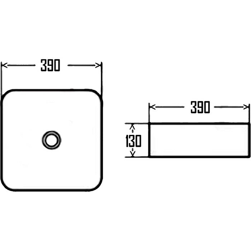 Раковина-чаша AQUAme 39 AQM5011MB Черная матовая от магазина ЛесКонПром.ру