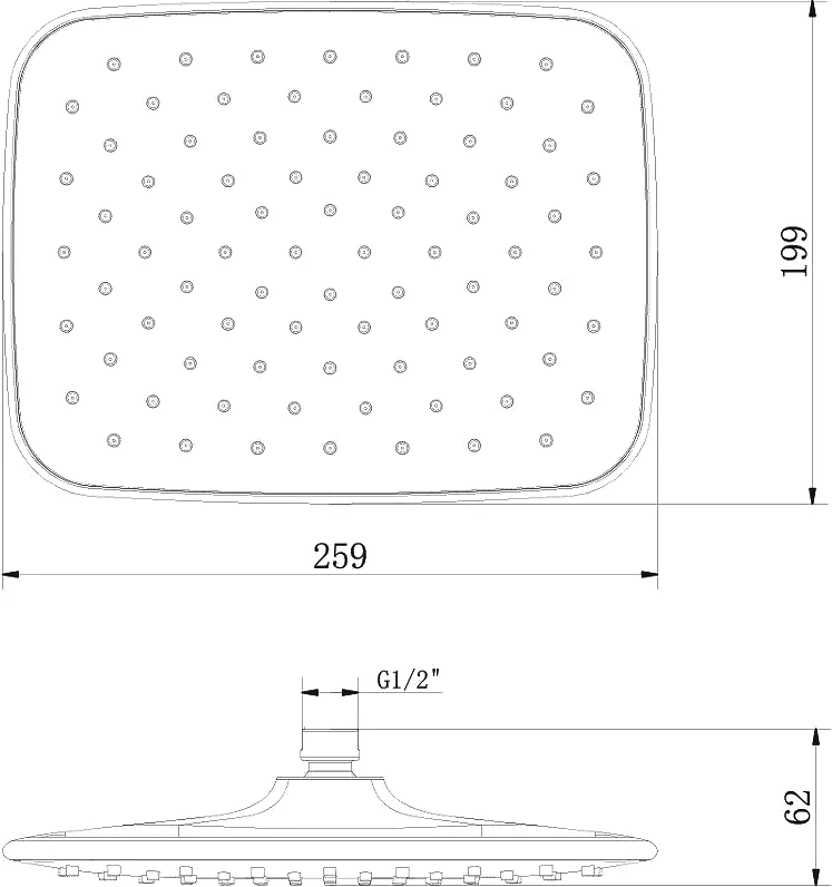 Верхний душ Lemark LM8133C от магазина ЛесКонПром.ру