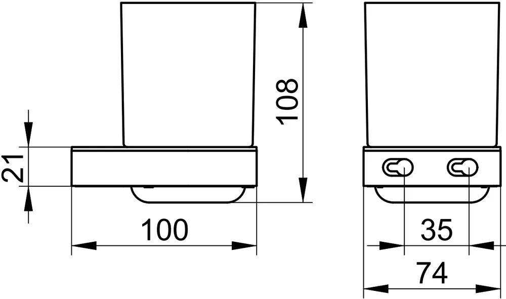 Стакан Keuco Smart.2 14750 от магазина ЛесКонПром.ру
