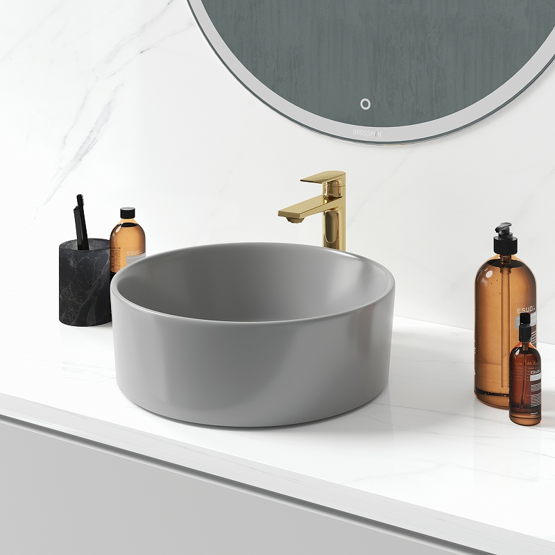 Раковина-чаша Grossman 40 GR-3013GM Серая матовая от магазина ЛесКонПром.ру