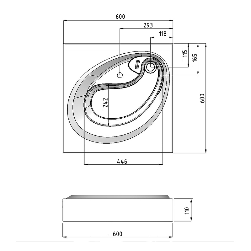 Раковина Grossman Alvaro 60 1606001 на стиральную машину Белая от магазина ЛесКонПром.ру