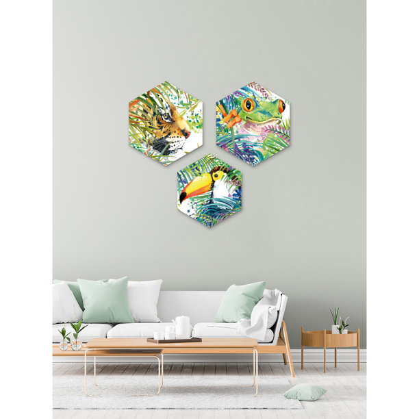 Картина модульная Амазония 3 части от магазина ЛесКонПром.ру