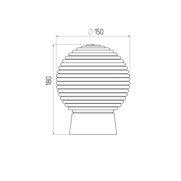 Светильник настенно-потолочный Свет Кольца 1х60 Вт Е27 от магазина ЛесКонПром.ру