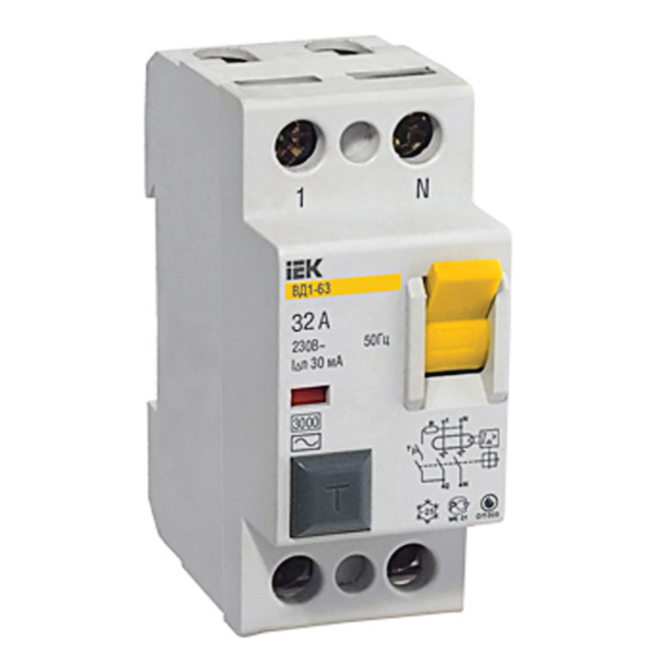 УЗО IEK 2п 32 А 30 мА от магазина ЛесКонПром.ру