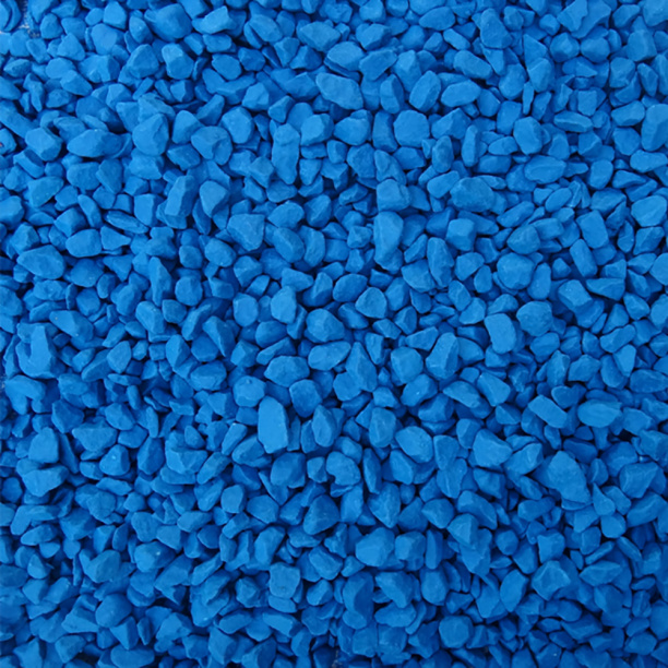 Камень окрашенный синий 20 кг Евро-мульча от магазина ЛесКонПром.ру