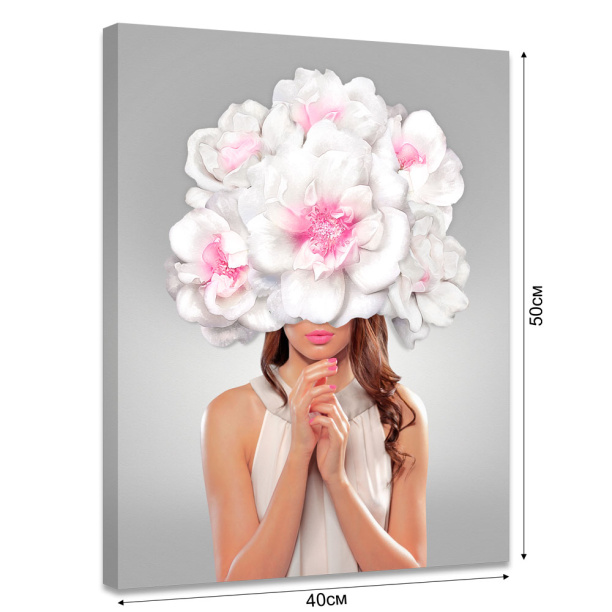 Канвас 40х50 см Пион от магазина ЛесКонПром.ру