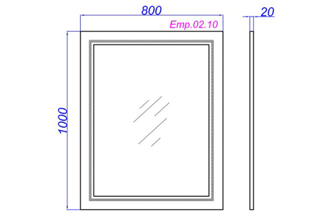 Зеркало AQWELLA Империя 80364682 от магазина ЛесКонПром.ру
