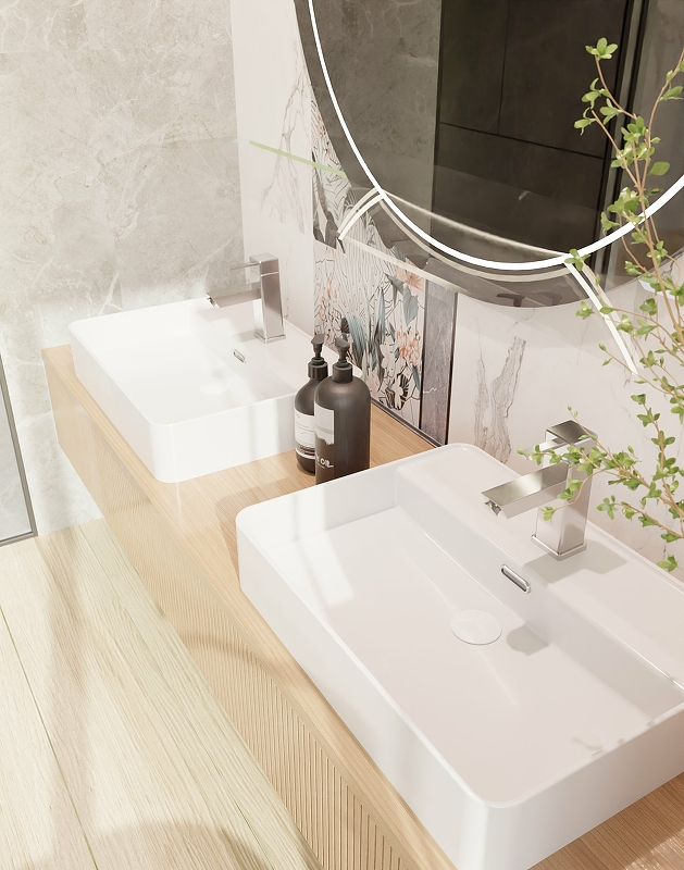 Раковина AQUAme 59 AQM5004 Белая глянцевая от магазина ЛесКонПром.ру