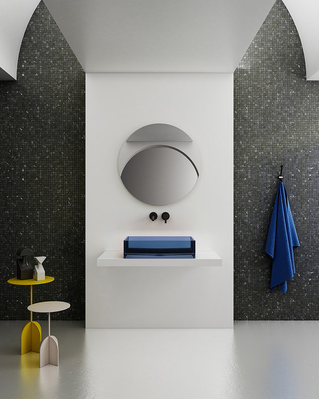 Раковина-чаша Abber Kristall 60 AT2803Saphir Синяя от магазина ЛесКонПром.ру