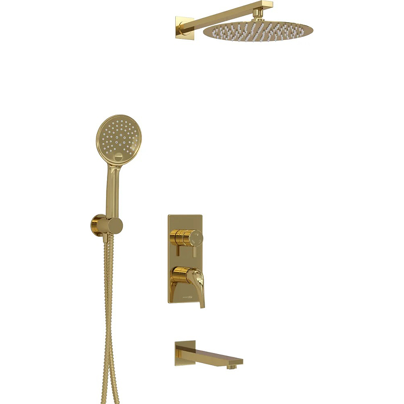 Душевая система WasserKRAFT А71208 Золото от магазина ЛесКонПром.ру