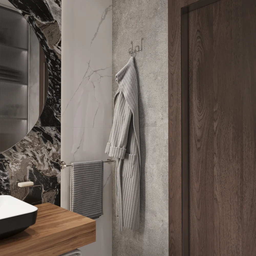 Крючок DIWO Смоленск П16537 двойной, хром от магазина ЛесКонПром.ру