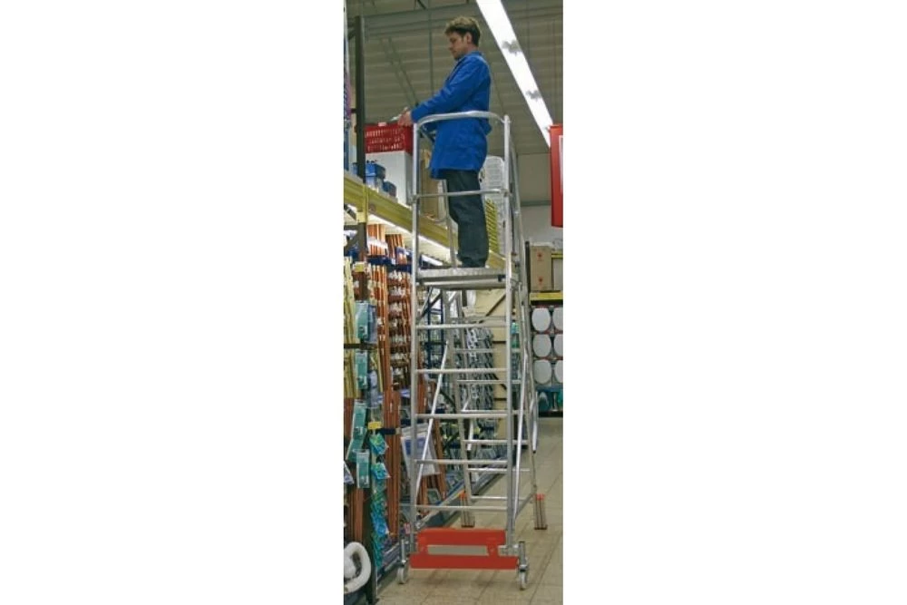 Односторонняя лестница с платформой VARIO KOMPAKT STABILO 6 ступеней KRAUSE арт.833013 от магазина ЛесКонПром.ру