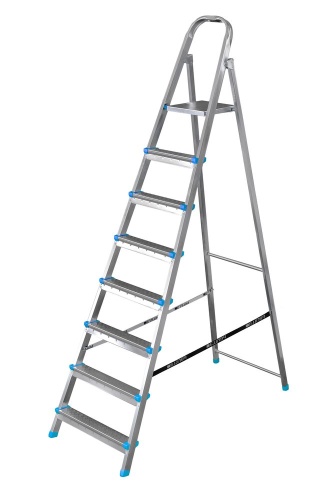 Стремянка стальная оцинкованная PERILLA ЯРУС 8 ступеней (арт.122208) от магазина ЛесКонПром.ру