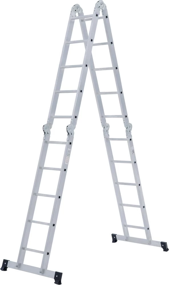 Алюминиевая четырехсекционная лестница-трансформер 340 мм NV1320 НОВАЯ ВЫСОТА 4Х5 арт.1320405 от магазина ЛесКонПром.ру