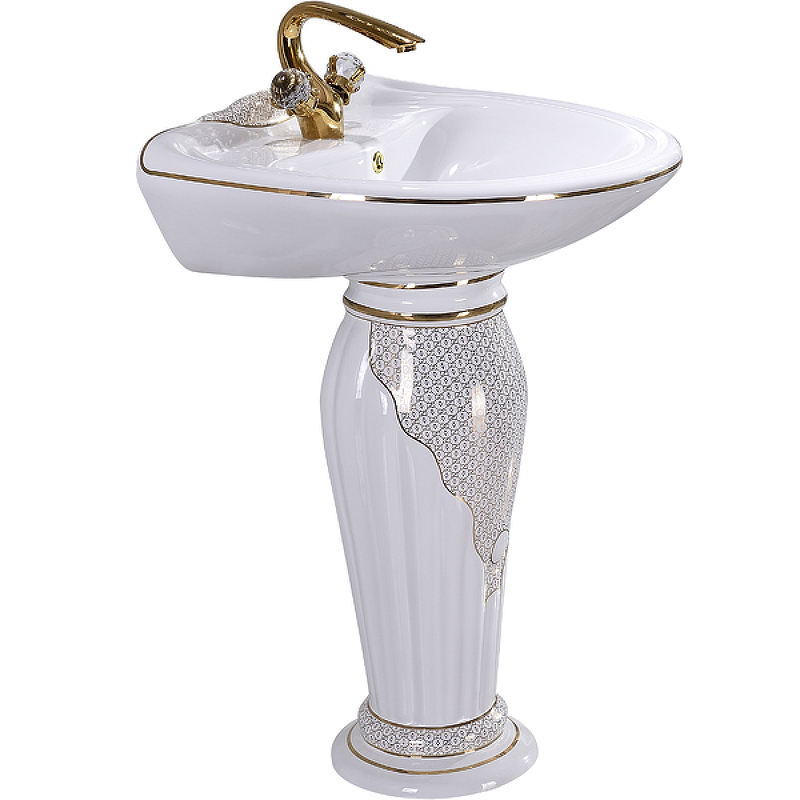 Раковина CeramaLux Lux Classic 54 J-766 Белая от магазина ЛесКонПром.ру