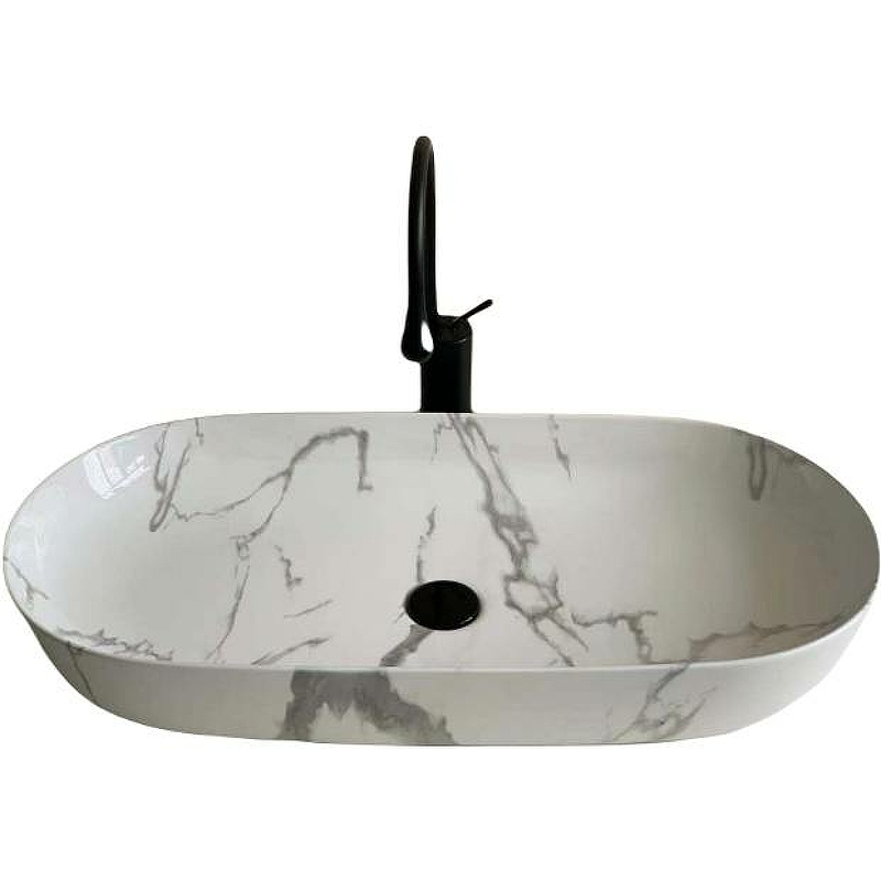 Раковина-чаша CeramaLux 81 350 Белый мрамор от магазина ЛесКонПром.ру