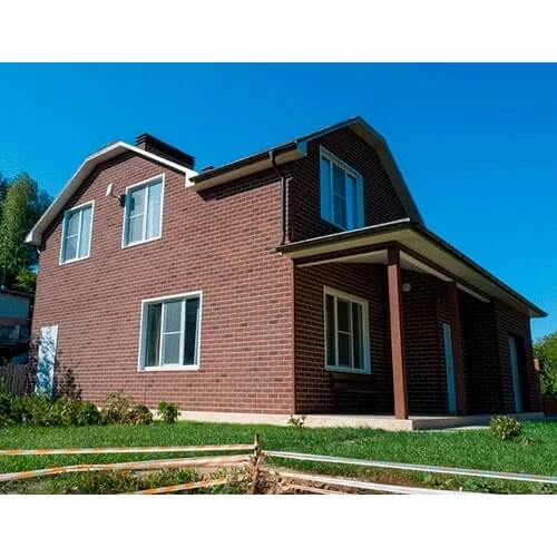 Фасадная плитка ТЕХНОНИКОЛЬ Hauberk Красный Кирпич от магазина ЛесКонПром.ру